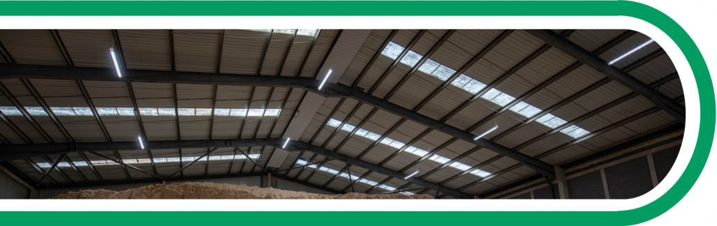 high bay lighting installed